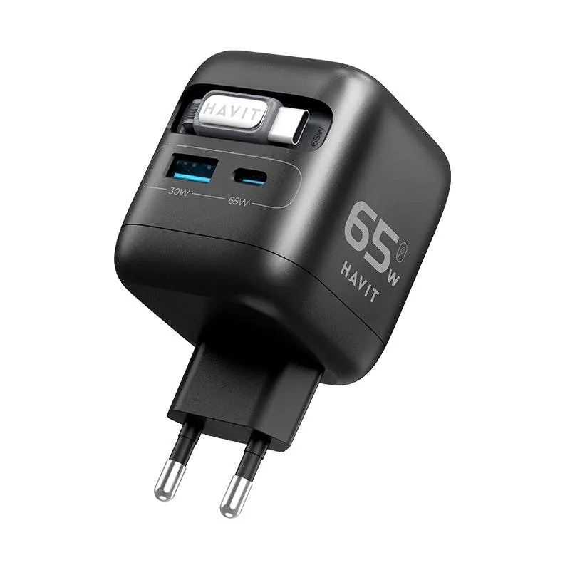 HAVIT Travel Charger UC253 65W GaN