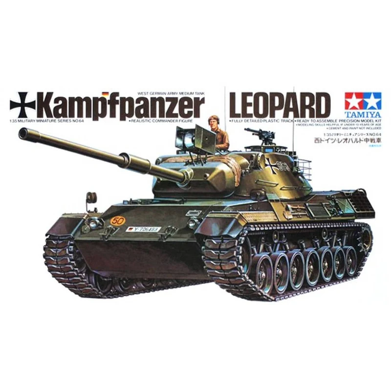 Tamiya 1/35 Kampfpanzer West German Leopard Medium Tank
