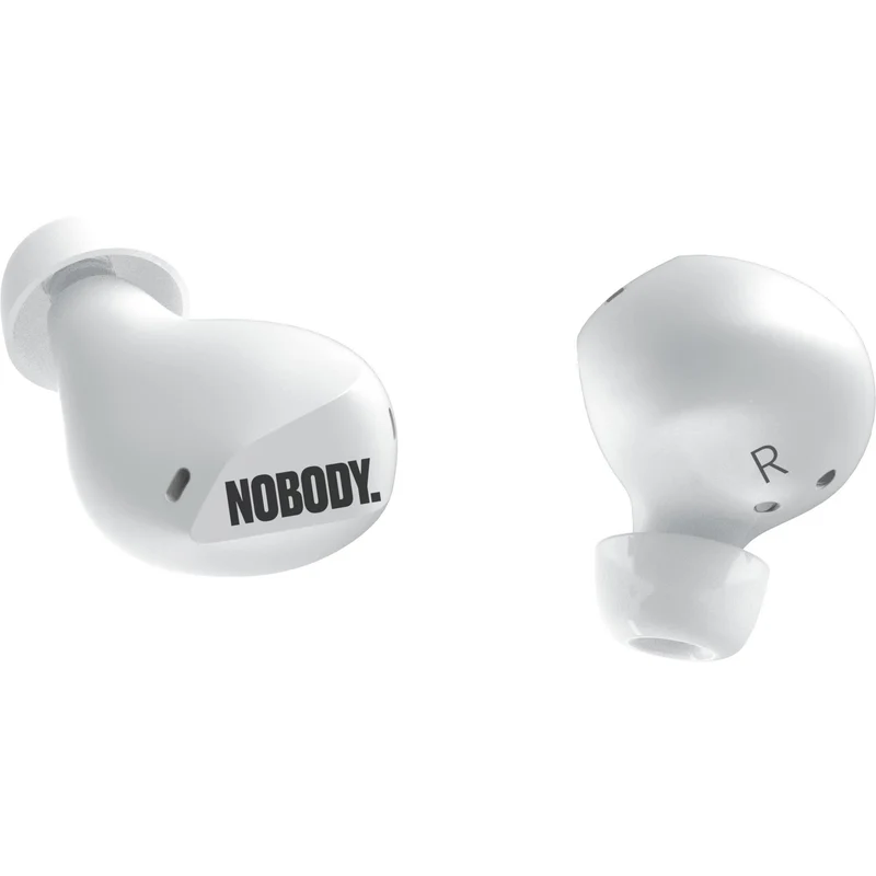 NOBODY VP1 ANC Earbuds With Call Clarity (Pearl White)