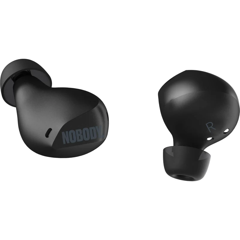 NOBODY VP0 Earbuds With TechSeal (Black)