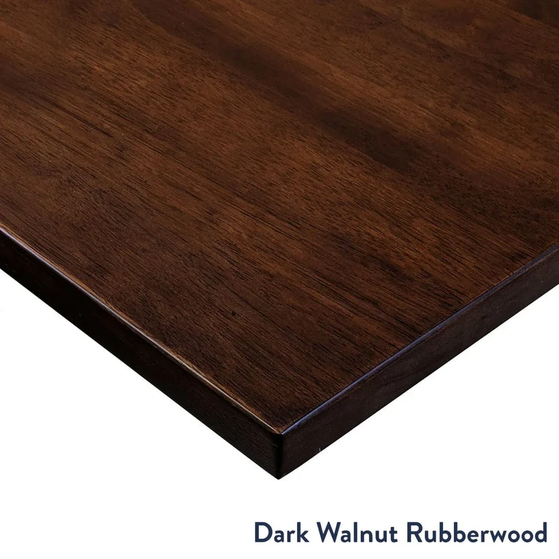 Desky Dual Mini Rubberwood Sit Stand Desk 100cm Red Walnut Desktop and Grey Frame