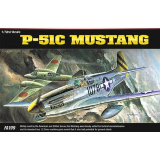 Academy 1/72 P51C Mustang Plastic Model Kit