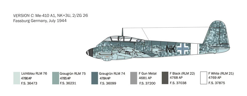 Italeri 1/72 Me 410 A-1 Hornisse