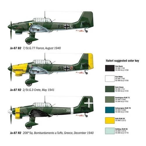 Italeri 1/72 J-87 B2/R2 Stuka