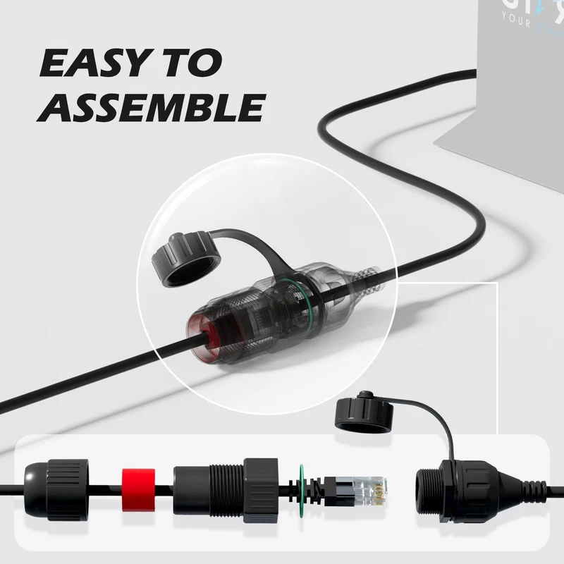 STARGEAR Gen2 Starlink Standard Actuated SPX to RJ45 Adapters (pair)