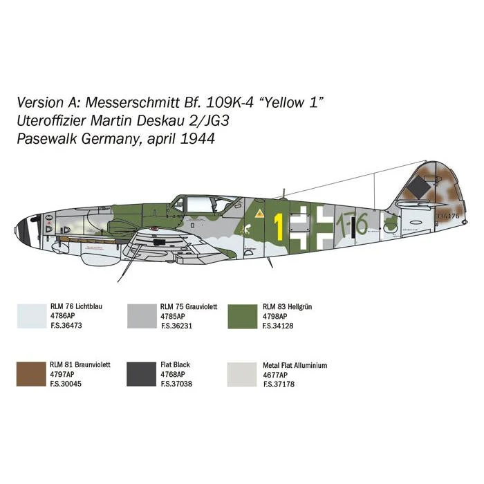 Italeri 1/48 Bf 109 K-4