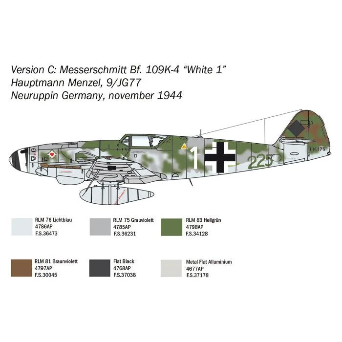 Italeri 1/48 Bf 109 K-4