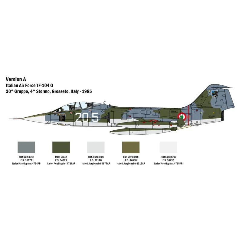 Italeri 1/32 Lockheed Martin TF-104 G Starfighter