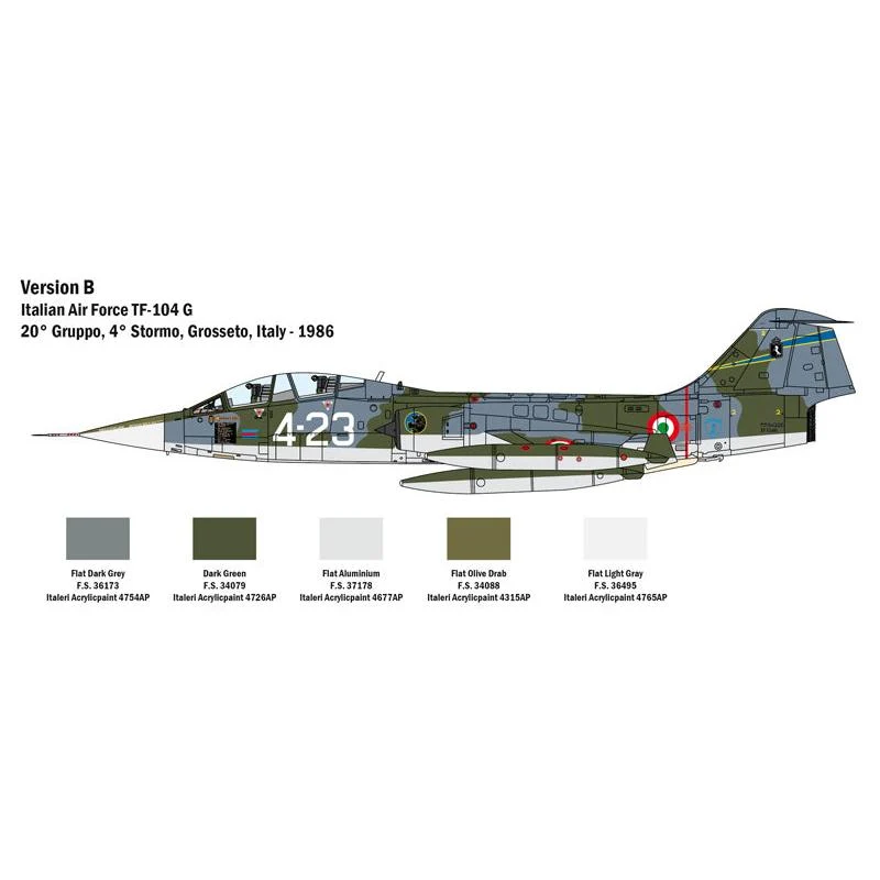 Italeri 1/32 Lockheed Martin TF-104 G Starfighter
