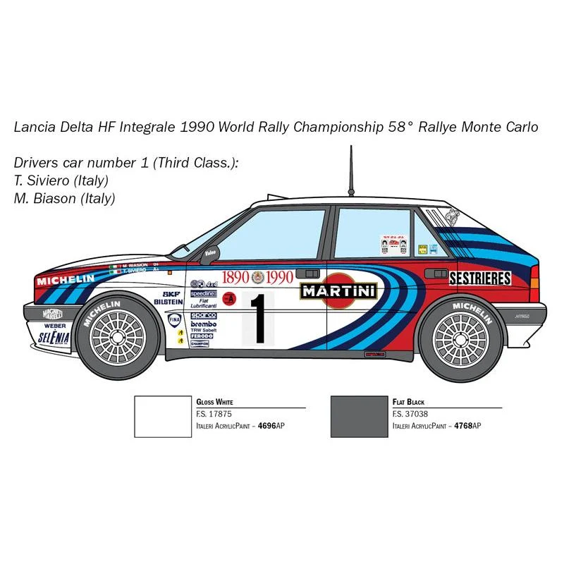 Italeri 1/24 Lancia Delta HF Integrale