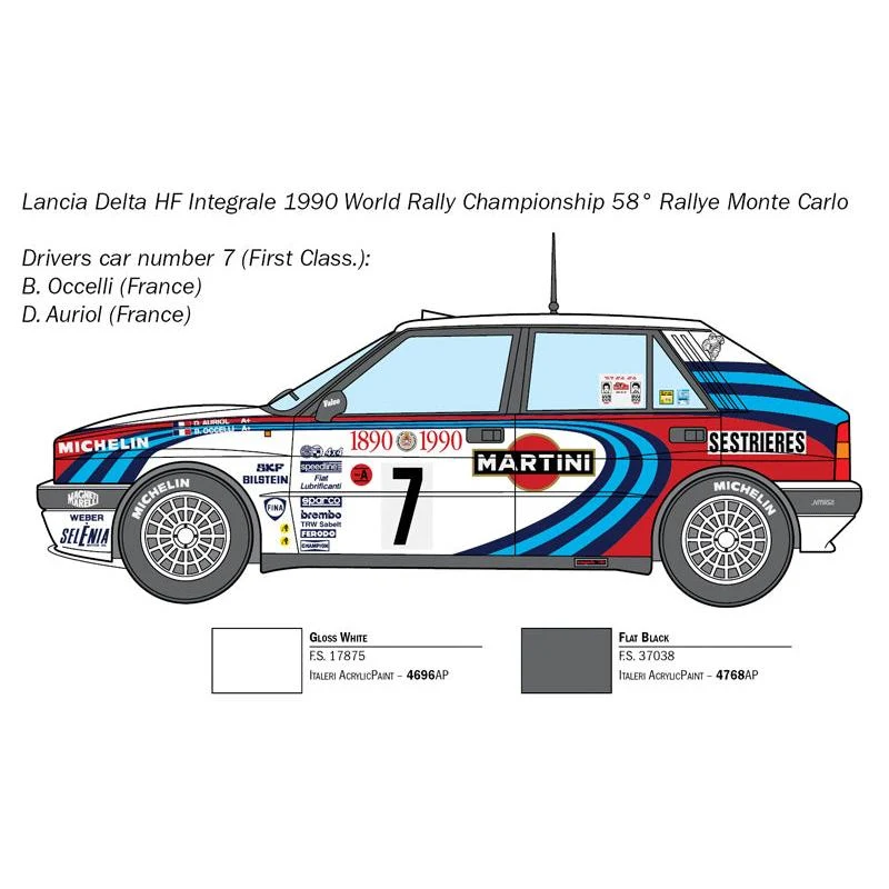 Italeri 1/24 Lancia Delta HF Integrale