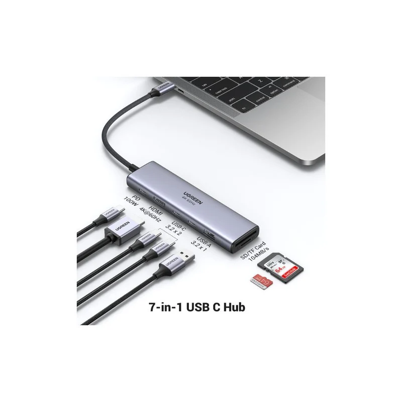 Ugreen 7-in-1 USB C Hub with Single 4K HDMI output