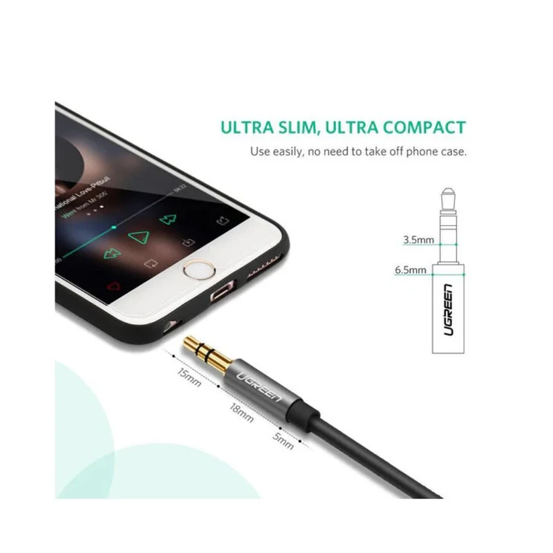 UGREEN 3.5mm Male to Female Audio Extension Cable