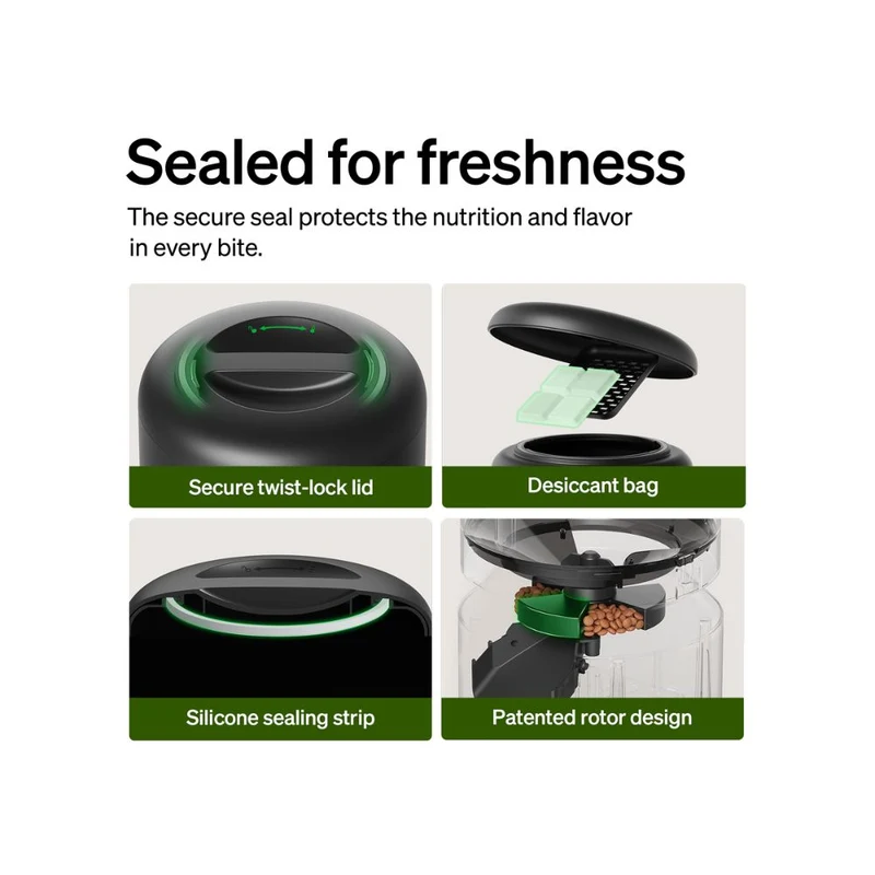 Petlibro Granary Smart Feeder 5L WiFi Automatic Pet Feeder Black