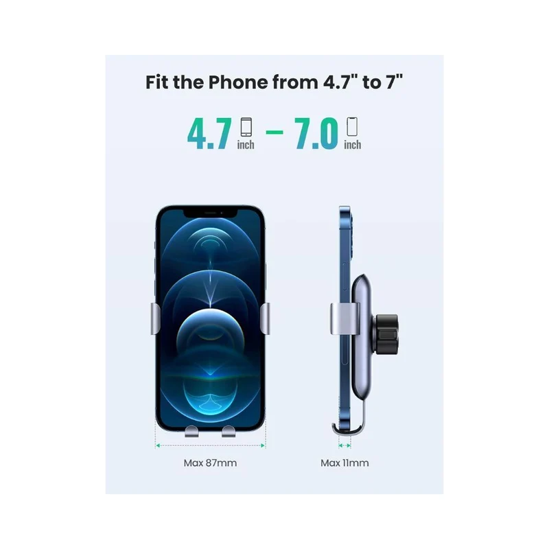 UGREEN Car Phone Gravity Vent Mount 4.7–7.0" Phones