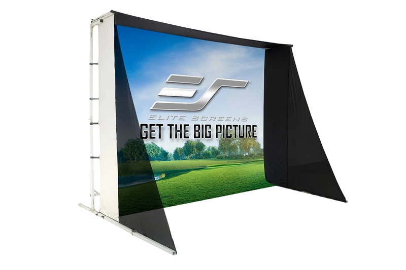 Elite Screens - GolfSim Portable ImpactWhite® 350 – Mobile Leinwand für Golf- & Sport-Simulatoren