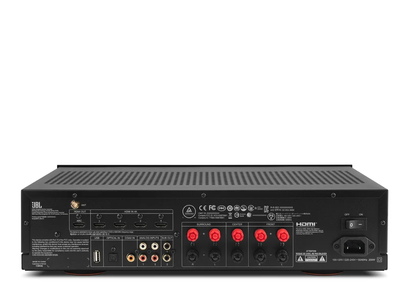 JBL MA310 5.2-Kanal AV-Receiver mit Dolby, DTS, 4K UHD, Bluetooth v5.1 und Raumkorrektur