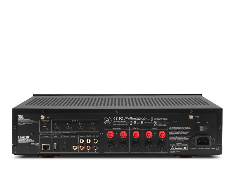 JBL MA510 - 5.2-Kanal AV-Receiver mit 3D-Surround-Sound, 8K-Video, Raumkorrektur und Hi-Res Audio