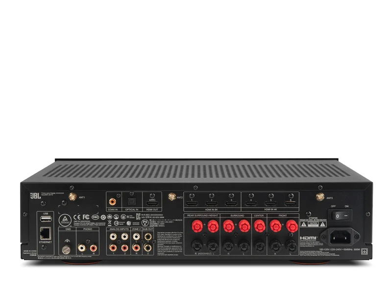 JBL MA710 7.2-Kanal AV-Receiver mit Dolby Atmos, DTS und 8K-Video