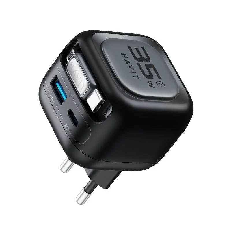 HAVIT Travel Charger UC250 UC251 35W GaN Stretch