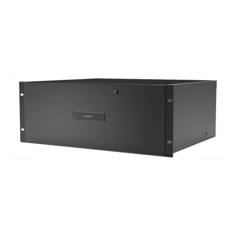 AC Infinity Heavy-Duty Rack Drawer Aluminium Faceplate 4U Black