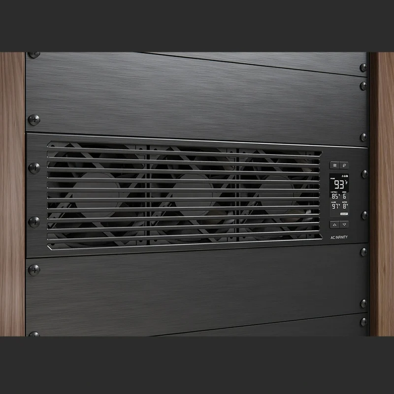 AC Infinity Cloudplate T9-N Pro 3U Rack Cooler Front Intake Black