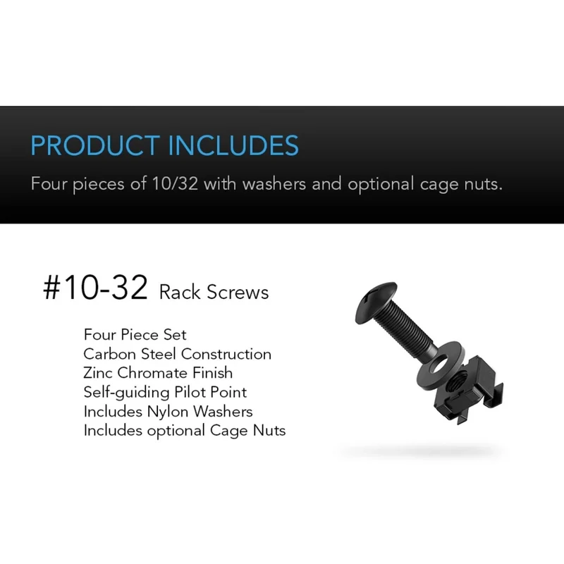AC Infinity Vented Cantilever 1U Rack Shelf Steel 75cm Depth Black 8 Inch