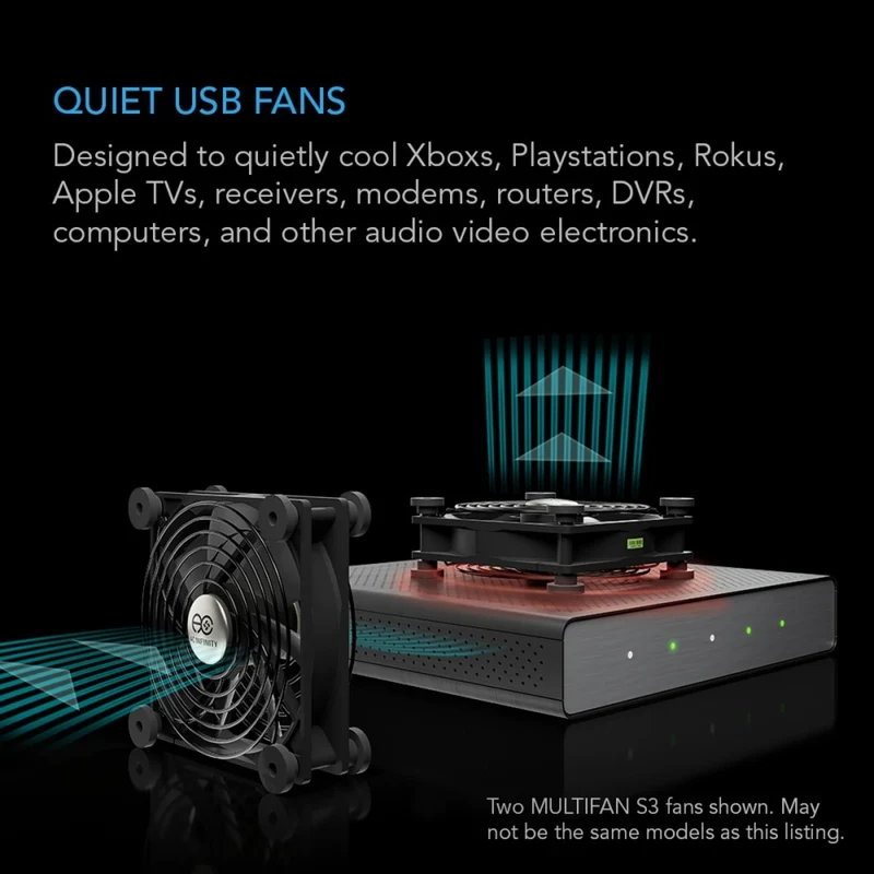 AC Infinity Multifan S4 57 CFM Spot Cooler USB Powered Quiet Fan 140mm