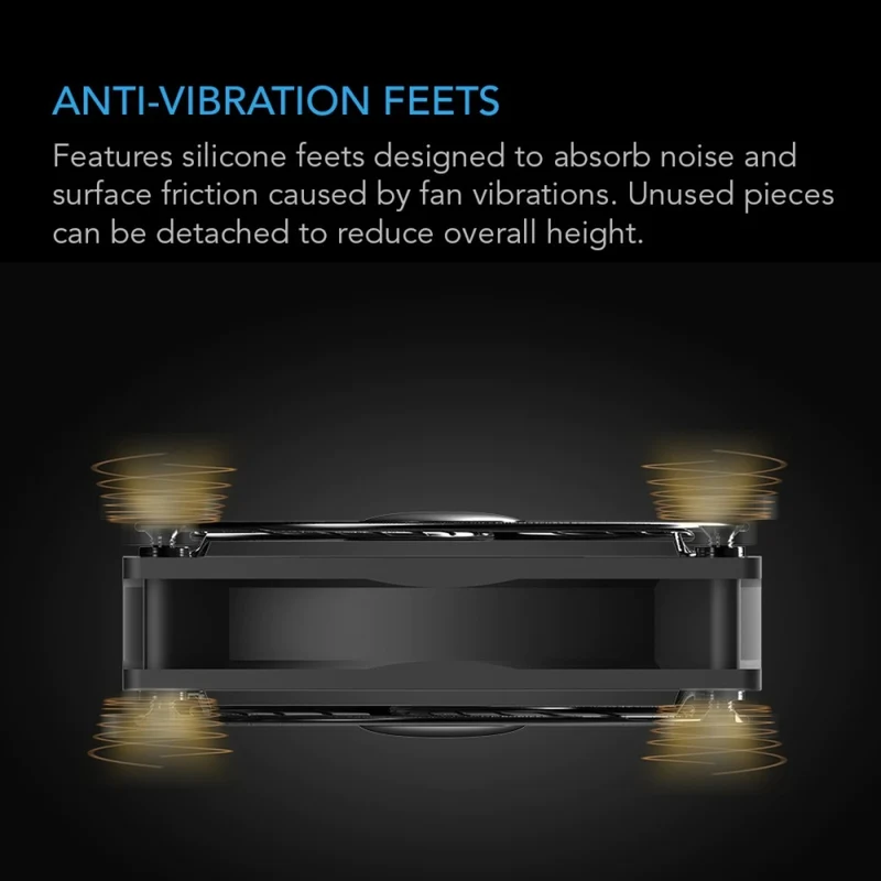 AC Infinity Multifan S4 57 CFM Spot Cooler USB Powered Quiet Fan 140mm