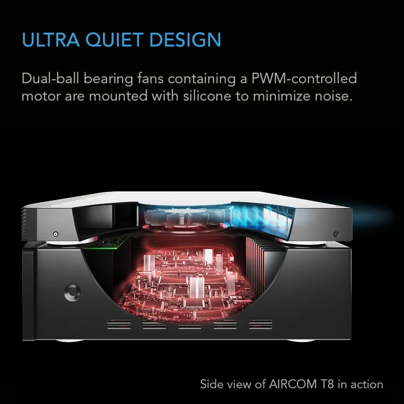 AC Infinity Aircom S8 Component Cooler 160 CFM Airflow Rear Exhaust 75cm