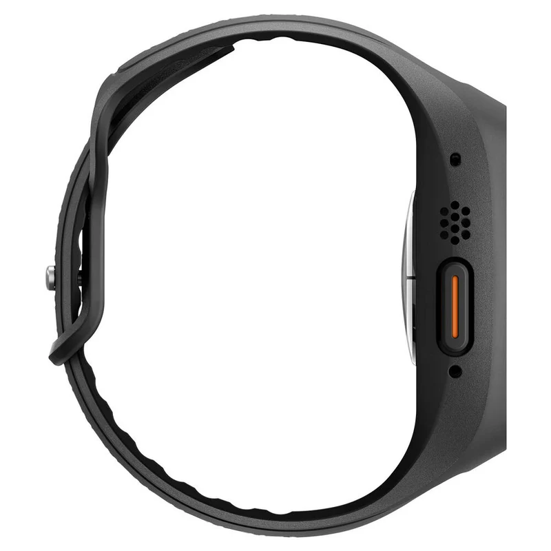 Spigen Apple Watch Ultra 4/3/2/1 49mm Liquid Air Pro Band Case with Screen Protector (Black)