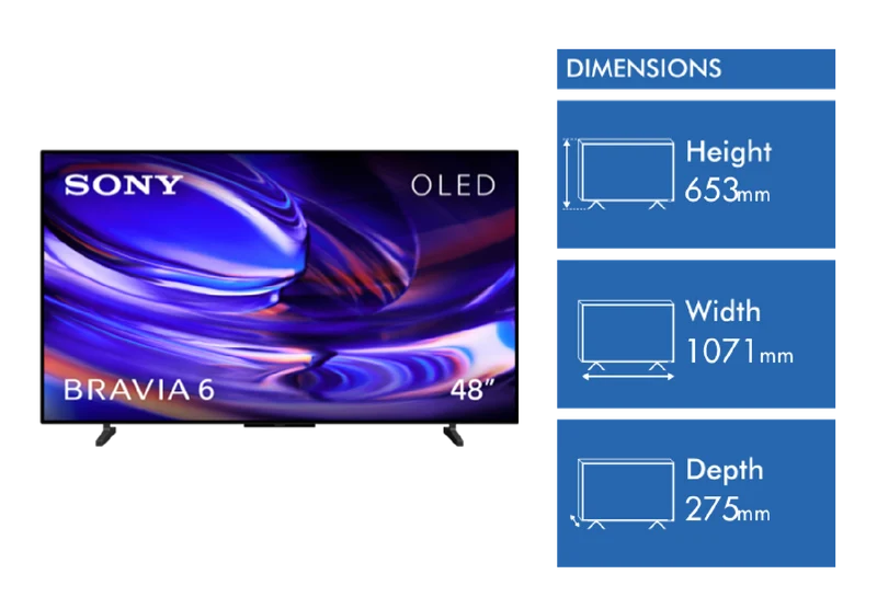 Sony 48" BRAVIA 6 OLED 4K HDR Google TV with Gemini