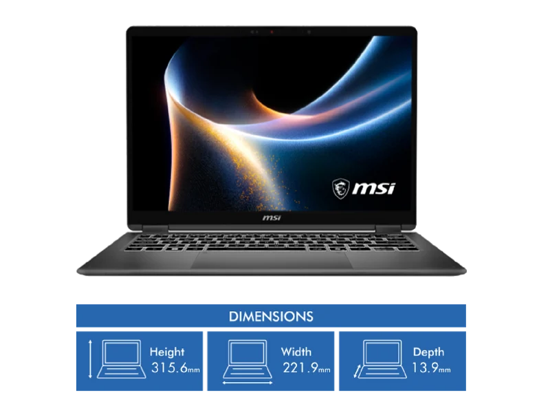 MSI Prestige 14 Flip Core Ultra 7 series 3 AI+ 32GB 512GB Laptop