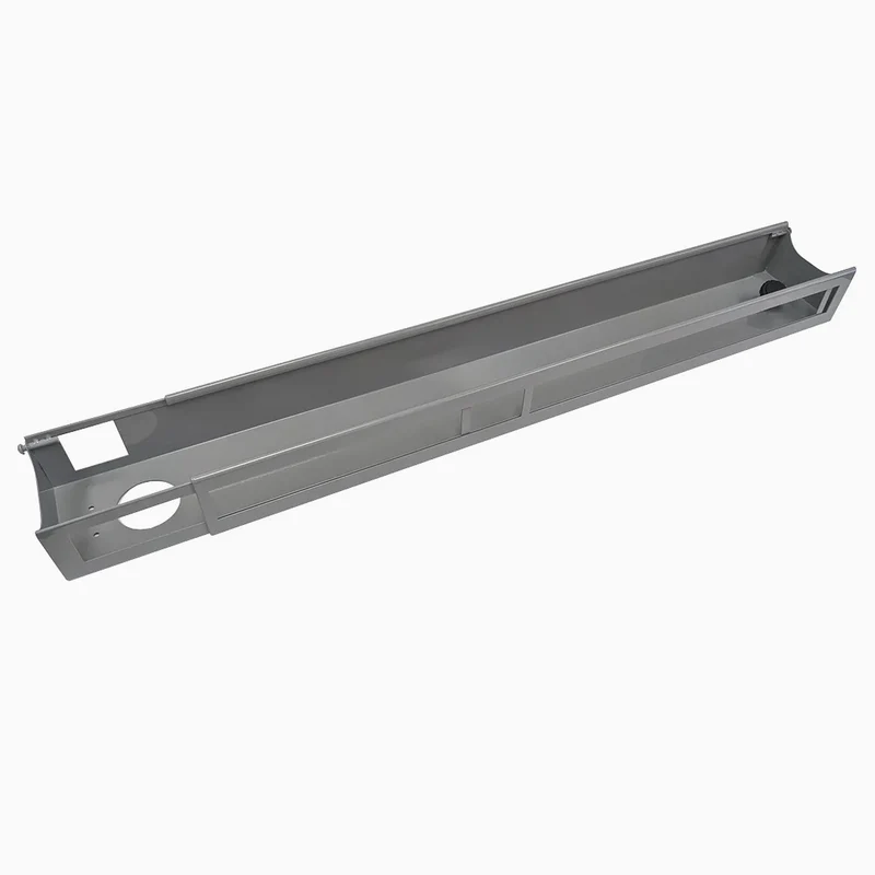Quad Frame Channel + Mounting Bracket - White / 12 Plugs