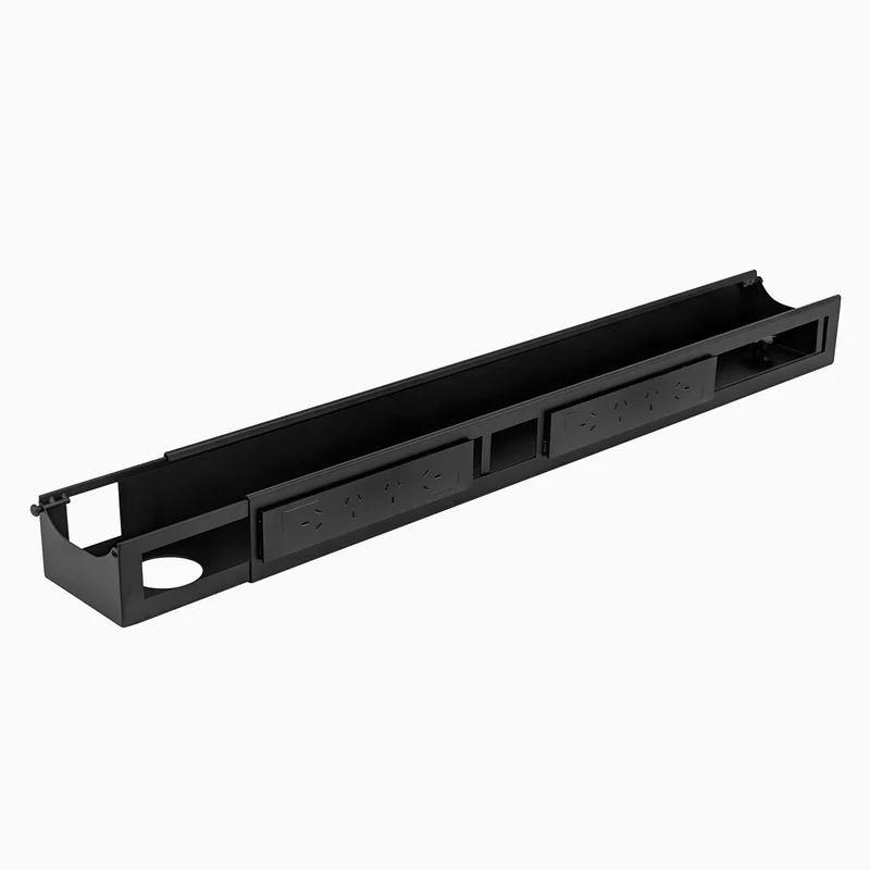Quad Frame Channel + Mounting Bracket - White / 12 Plugs