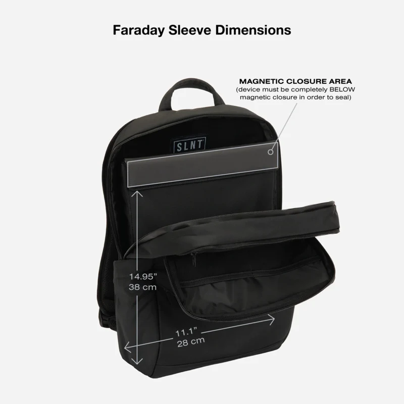 SLNT Essentials Faraday Laptop Backpack (Black)