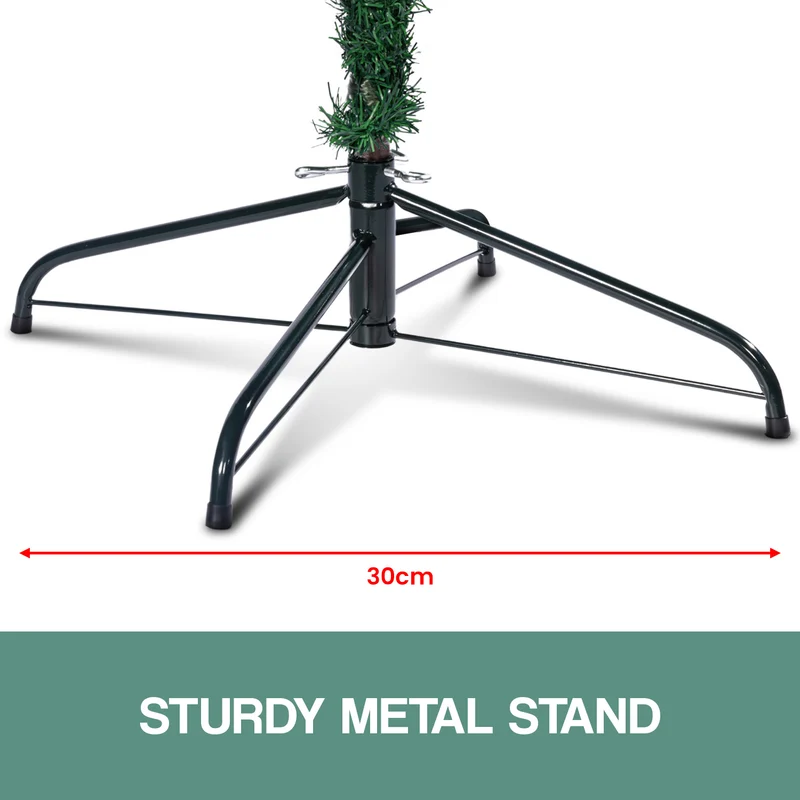 Christabelle 1.2m Green Artificial Christmas Tree Xmas 300 Dense Tips with Metal Stand