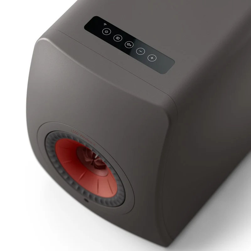 KEF LS50 II Wireless HiFi Speakers Pair (Titanium Grey)