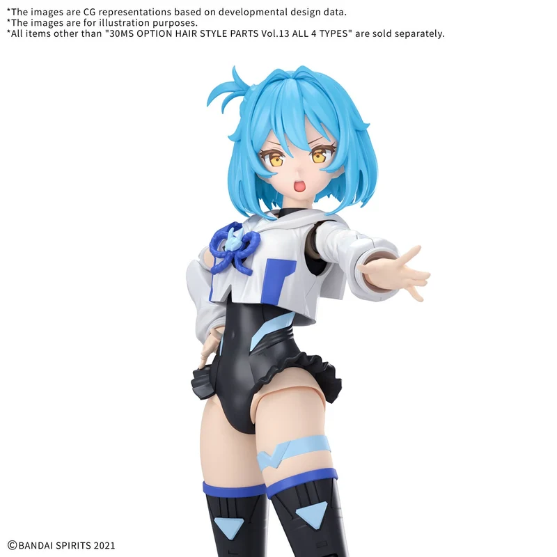 Bandai 30MS Option Hair Style Parts Vol.13 All 4 Types