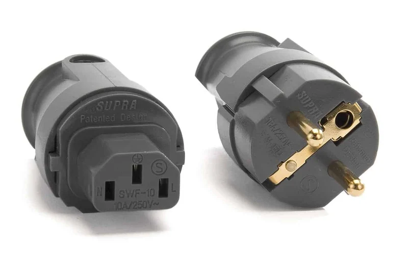 Supra LoRad MK II Netzkabel mit SW-EU Stecker gerade