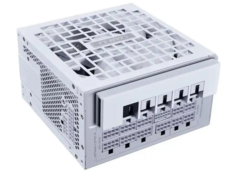 Lian Li 1000W Rotational Shift 80+ Gold Fully Modular ATX Power Supply with 4 Port USB Hub - White (RS1000G.WH)
