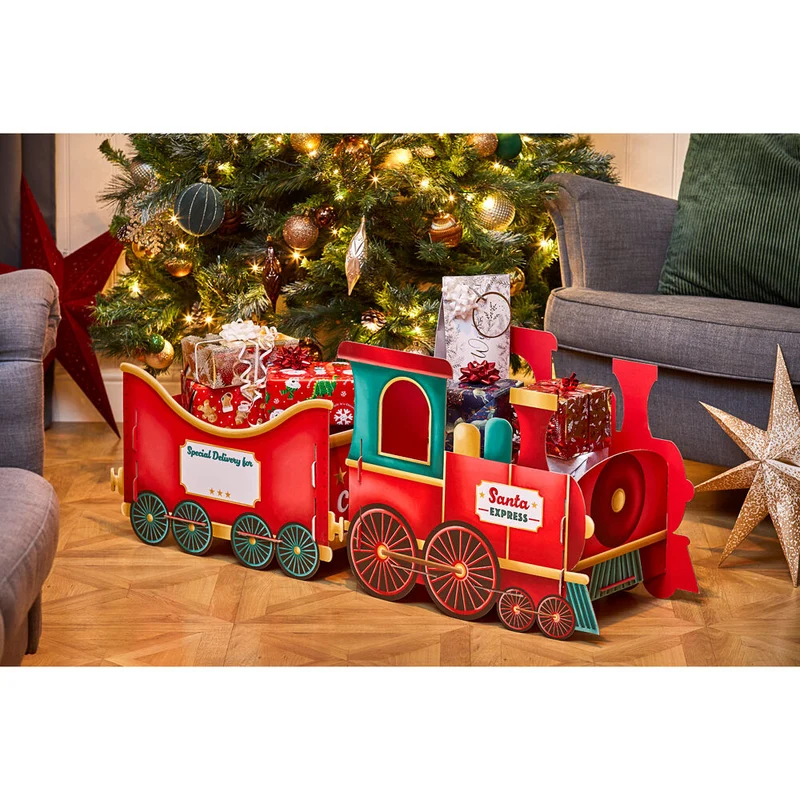 Gibson Gifts Santa Express Christmas Themed Train Gift Box Large 300x1100x440mm