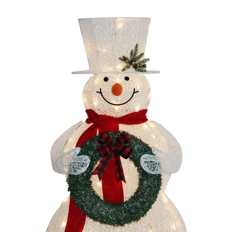 Christabelle 150cm White Outdoor Christmas Snowman with Lights