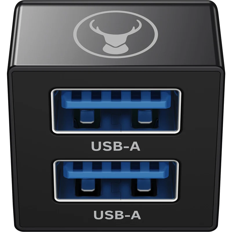 Bonelk USB-C to USB-A Dual Adapter (Black)