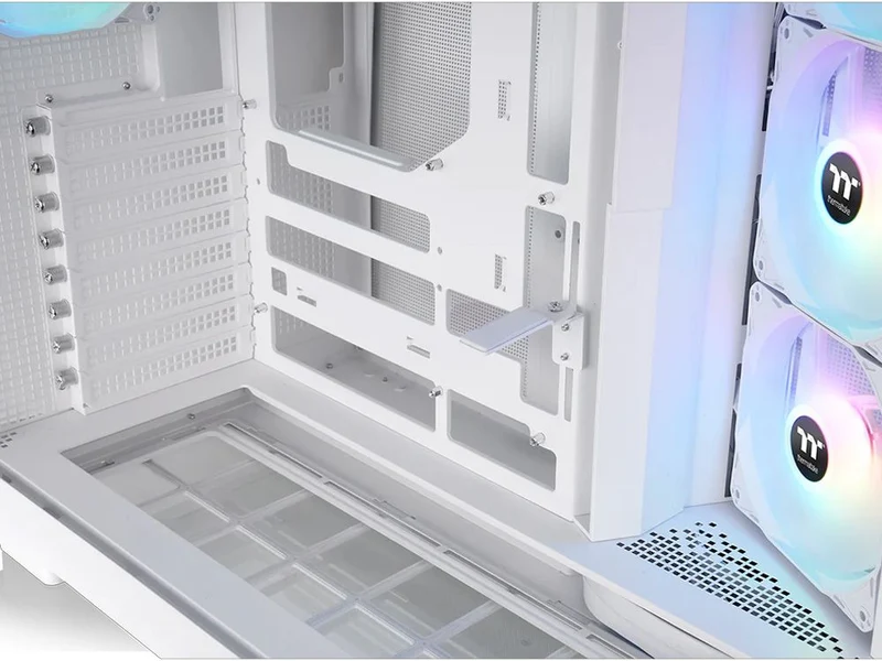 Thermaltake View 380 XL Tempered Glass ARGB Snow Mid-Tower Case - White Snow