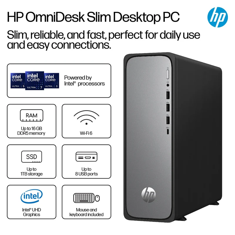 HP OmniDesk Slim S03-0008a Desktop PC (Intel Core i7)[1TB]