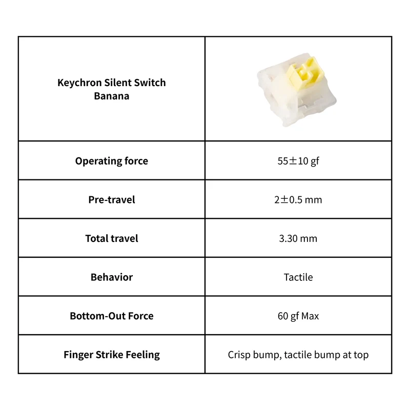 Keychron Silent Banana Switch 110pcs