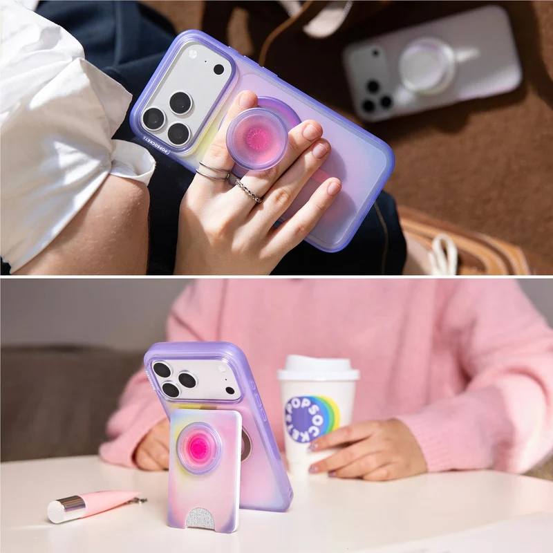 PopSockets PopCase MagSafe Slim Protective Case for iPhone 18 Pro (Aura)