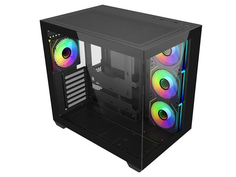 Cooler Master Elite 681 Dual-Chamber ATX Case - Black
