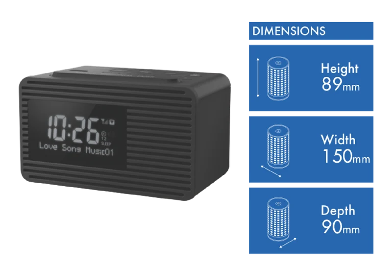 Panasonic DAB+ FM Clock Radio